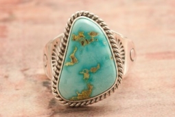 Genuine Battle Mountain Turquoise Sterling Silver Ring